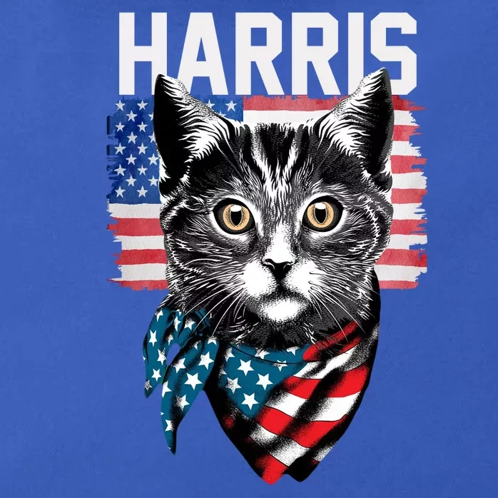 Kamala Harris For President 2024 Funny Cat Lady Zip Tote Bag