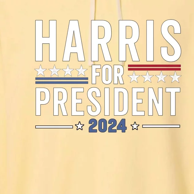 Kamala Harris For President 2024 Election Garment-Dyed Fleece Hoodie