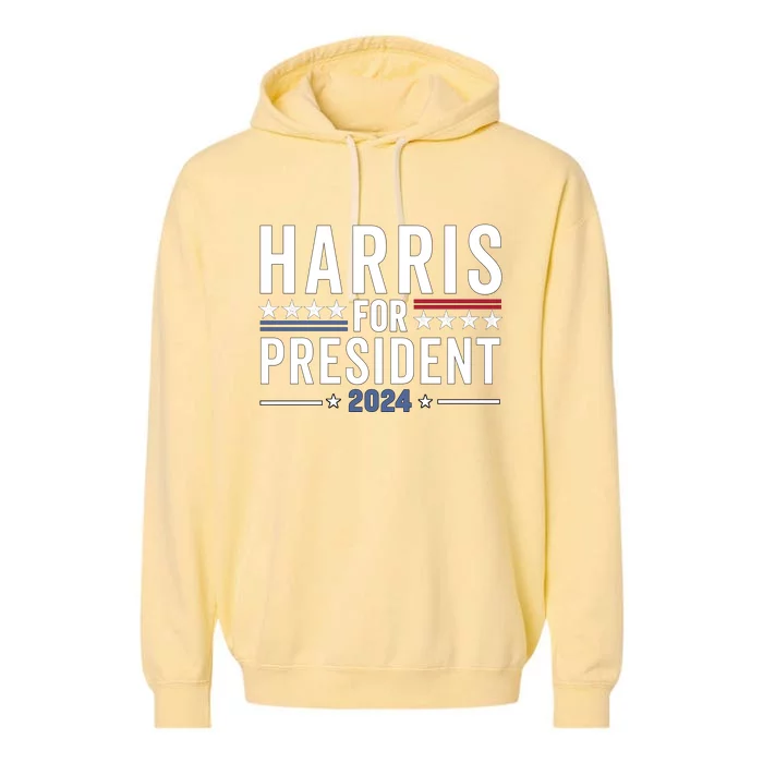 Kamala Harris For President 2024 Election Garment-Dyed Fleece Hoodie