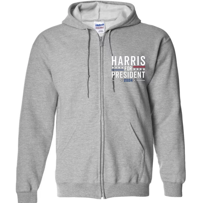 Kamala Harris For President 2024 Election Full Zip Hoodie