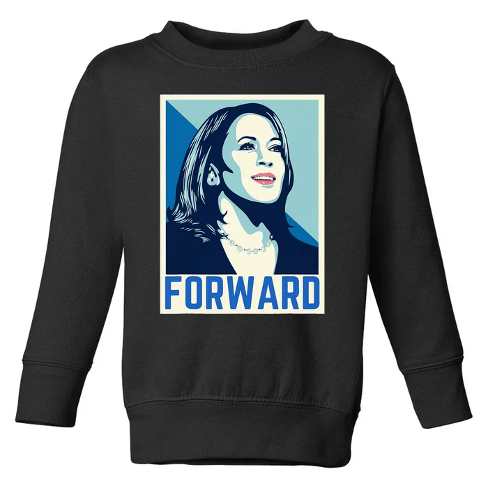 Kamala Harris Forward 2024 Toddler Sweatshirt