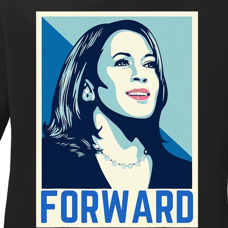 Kamala Harris Forward 2024 Ladies Long Sleeve Shirt