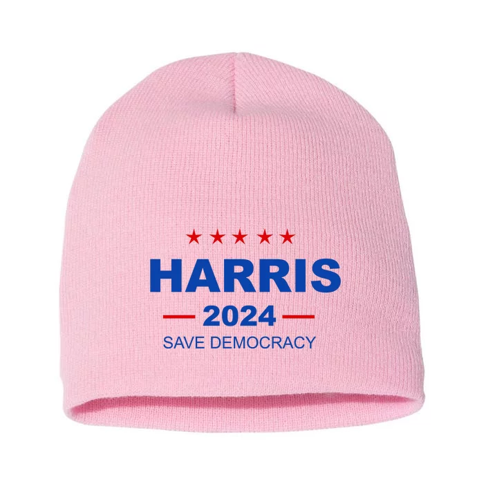 Kamala Harris For President 2024 Election Short Acrylic Beanie