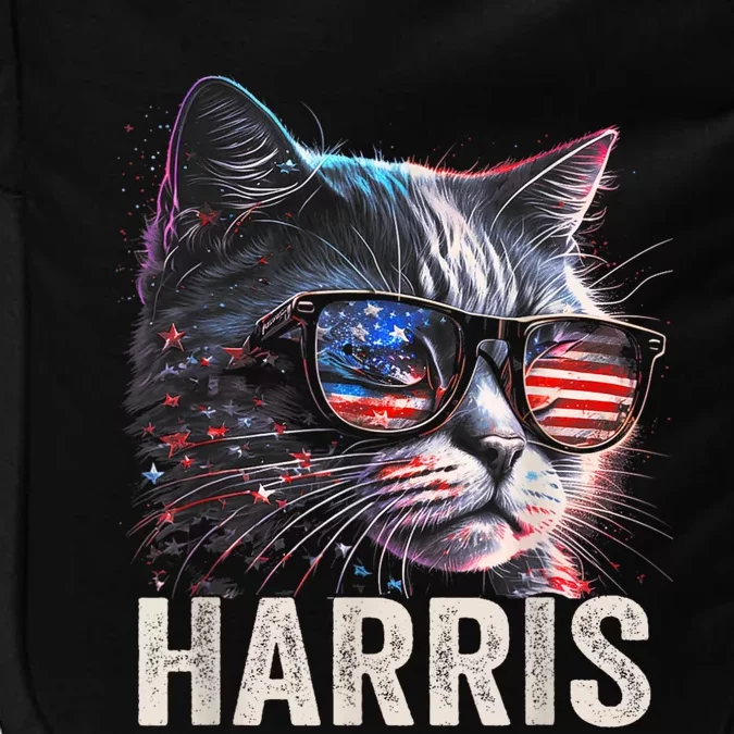 Kamala Harris For President 2024 Funny Cat Graphic Impact Tech Backpack