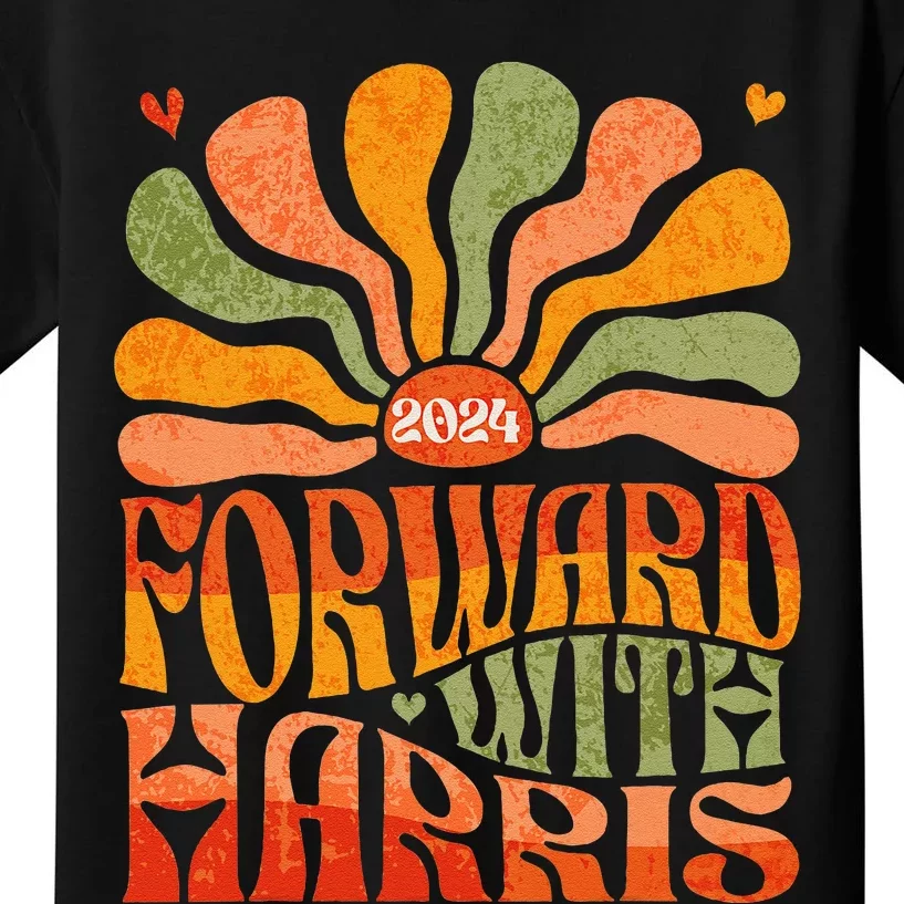 Kamala Harris Forward 2024 Presidential Election President Kids T-Shirt