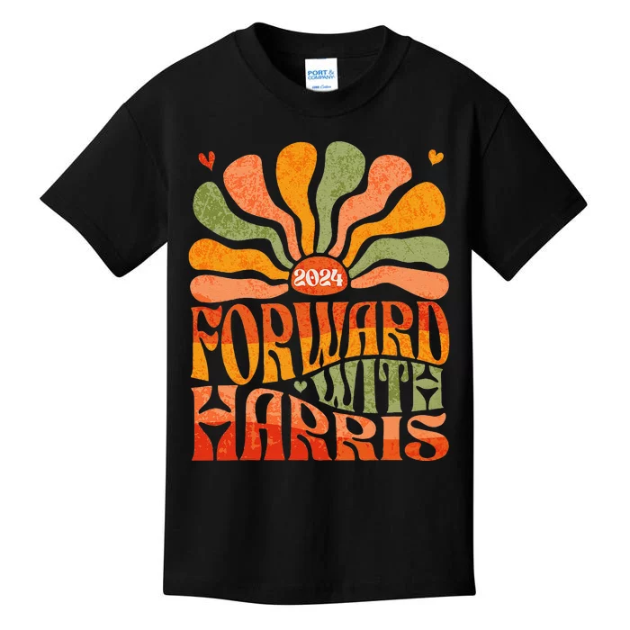 Kamala Harris Forward 2024 Presidential Election President Kids T-Shirt