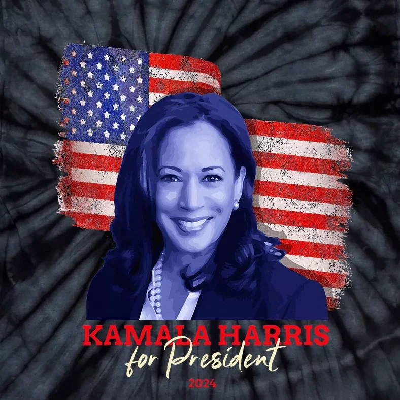 Kamala Harris For President 2024 Madam Vice President Tie-Dye T-Shirt