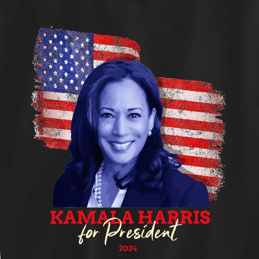 Kamala Harris For President 2024 Madam Vice President Kids Sweatshirt