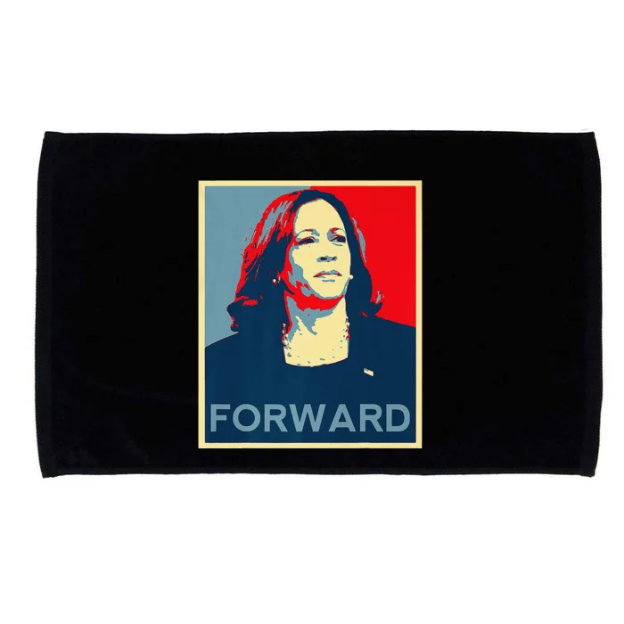 Kamala Harris Forward 2024 Presidential Election President Gift Microfiber Hand Towel