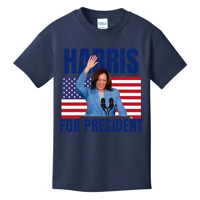 Kalama Harris For President 2024 Kids T-Shirt