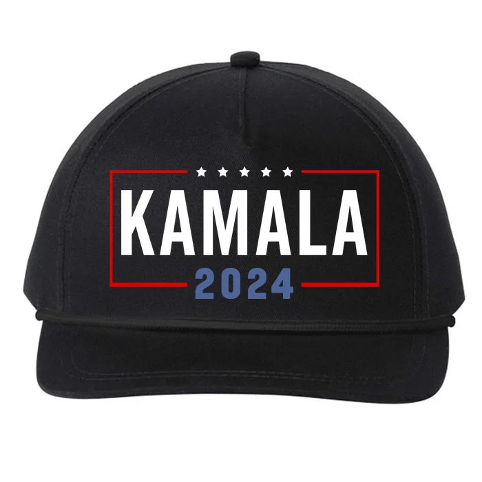 Kamala Harris For President 2024 Snapback Five-Panel Rope Hat