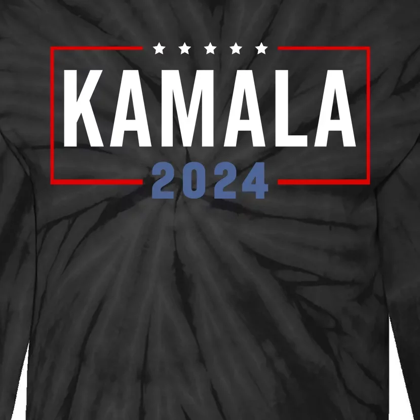 Kamala Harris For President 2024 Tie-Dye Long Sleeve Shirt