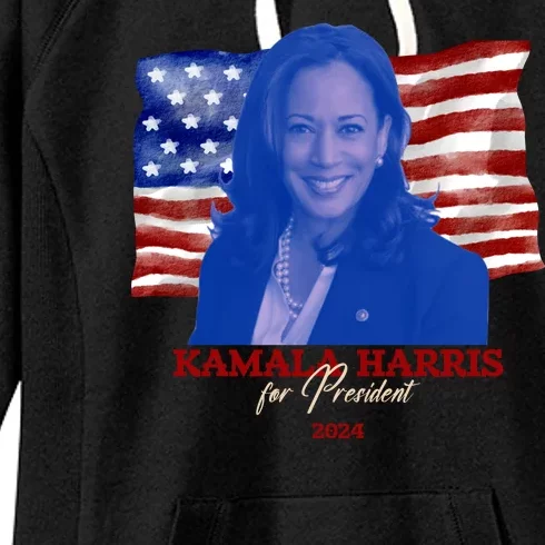 Kamala Harris For President Usa 2024 Madam Women's Fleece Hoodie