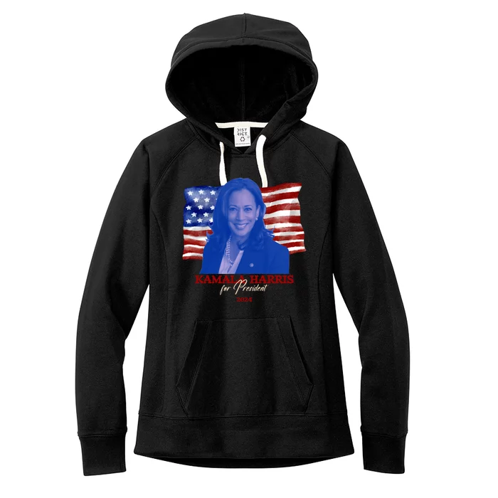 Kamala Harris For President Usa 2024 Madam Women's Fleece Hoodie