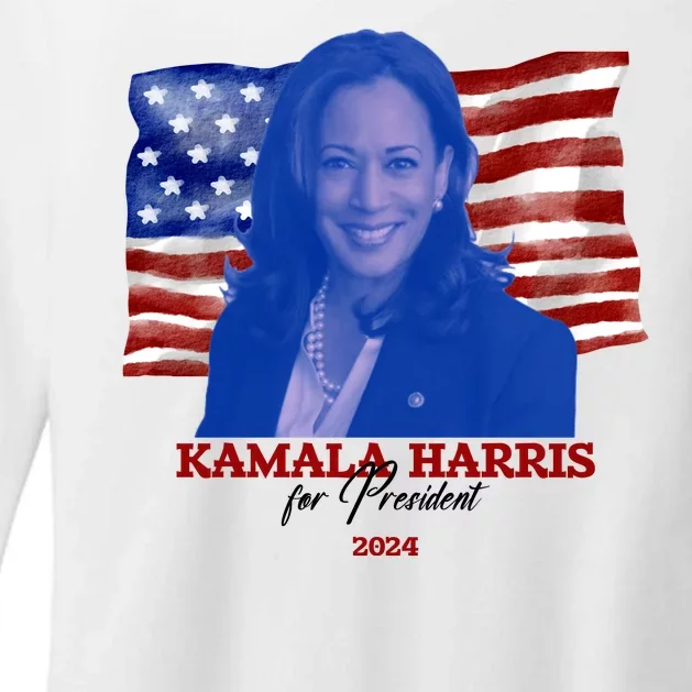 Kamala Harris For President Usa 2024 Madam Womens CVC Long Sleeve Shirt