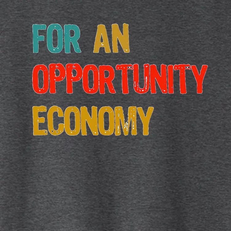 Kamala Harris For An Opportunity Economy Women's Crop Top Tee