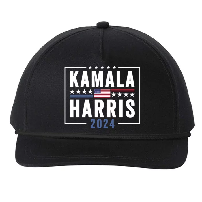 Kamala Harris For President 2024 Snapback Five-Panel Rope Hat