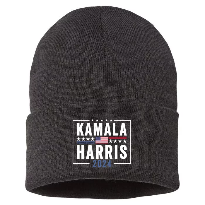 Kamala Harris For President 2024 Sustainable Knit Beanie