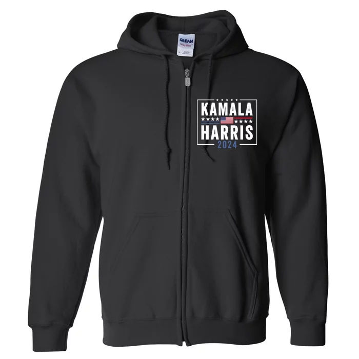 Kamala Harris For President 2024 Full Zip Hoodie