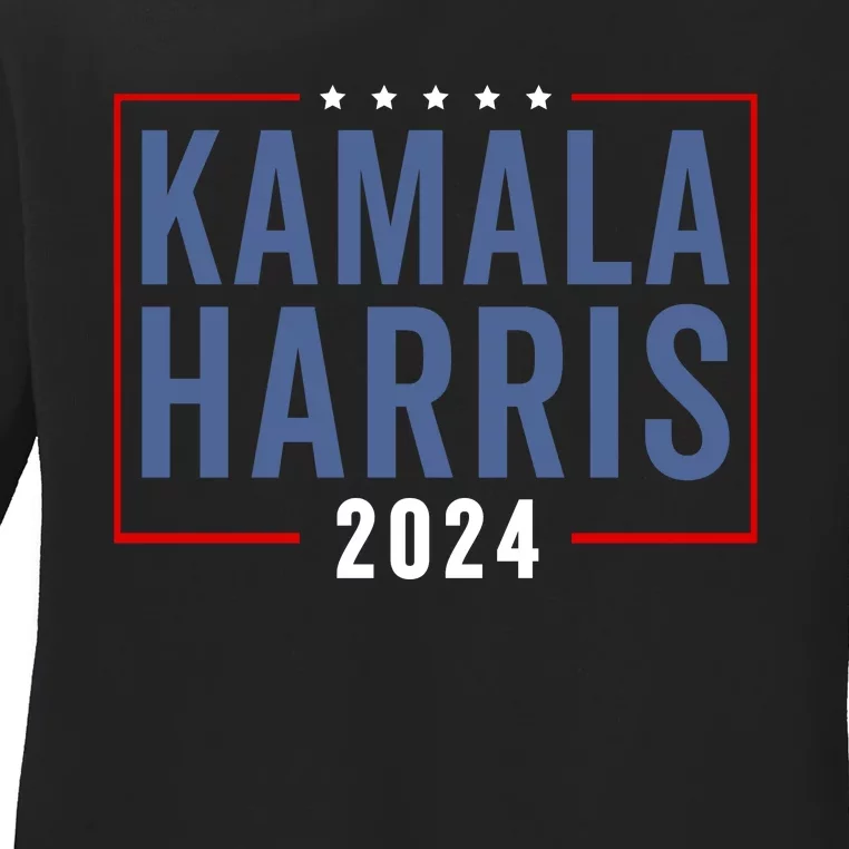 Kamala Harris For President 2024 Ladies Long Sleeve Shirt