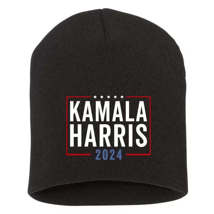 Kamala Harris For President 2024 Short Acrylic Beanie