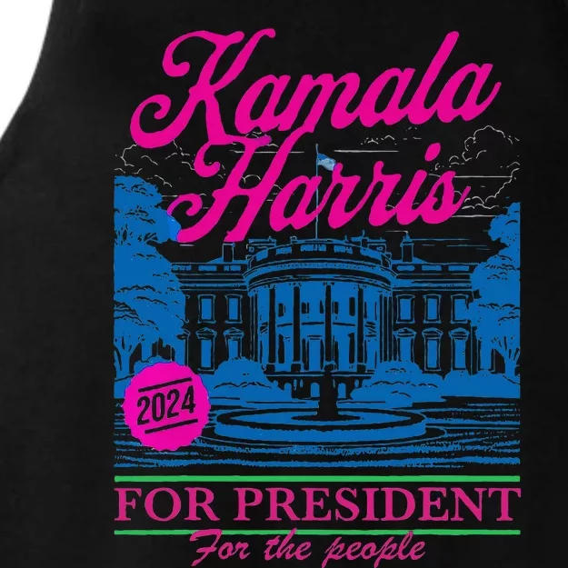 Kamala Harris For The People 2024 Election President Ladies Tri-Blend Wicking Tank