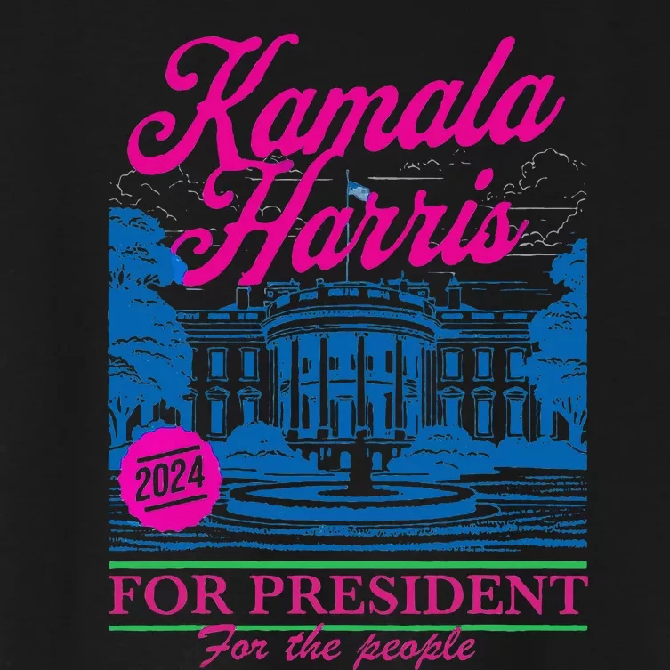 Kamala Harris For The People 2024 Election President Women's Crop Top Tee