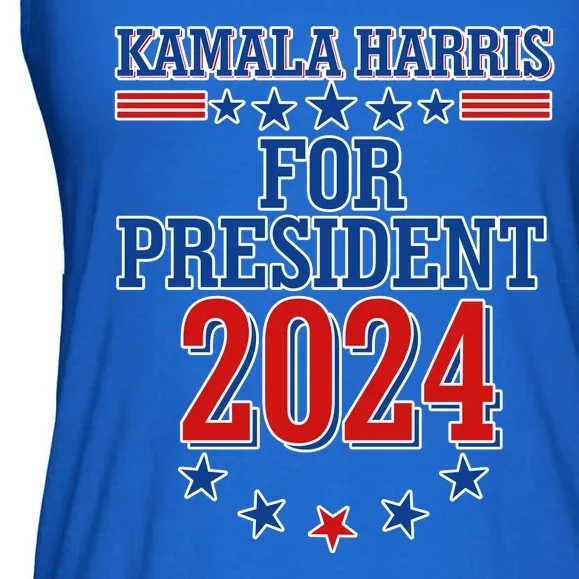 Kamala Harris For President 2024 Ladies Essential Flowy Tank