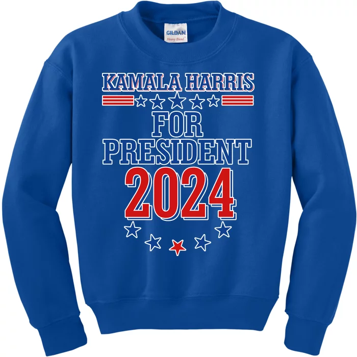 Kamala Harris For President 2024 Kids Sweatshirt