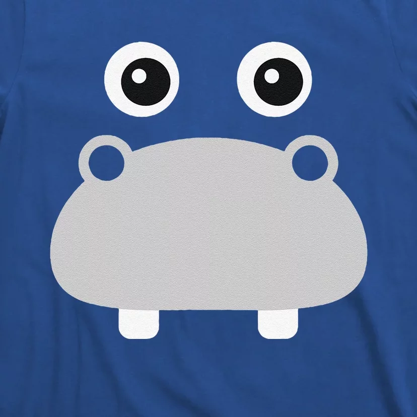 Kawaii Hippo Face Easy Halloween Costume T-Shirt