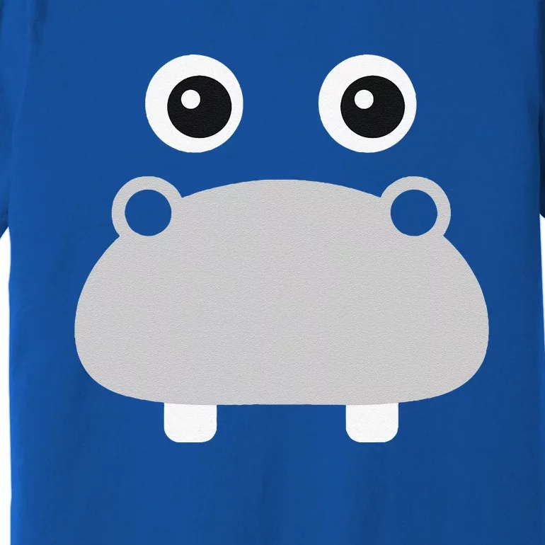 Kawaii Hippo Face Easy Halloween Costume Premium T-Shirt