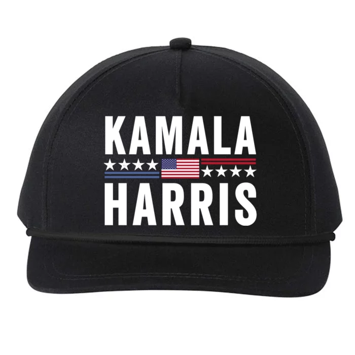 Kamala Harris For President 2024 Snapback Five-Panel Rope Hat