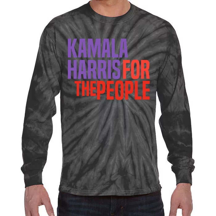 Kamala Harris For The People 2024 Tie-Dye Long Sleeve Shirt