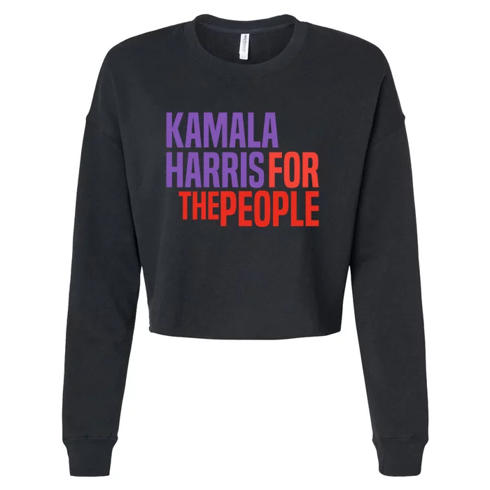 Kamala Harris For The People 2024 Cropped Pullover Crew