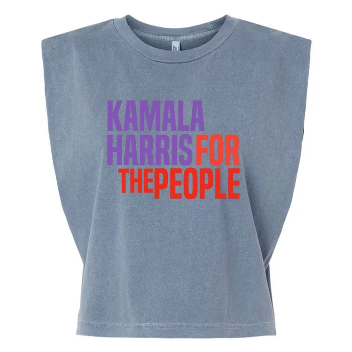 Kamala Harris For The People 2024 Garment-Dyed Women's Muscle Tee