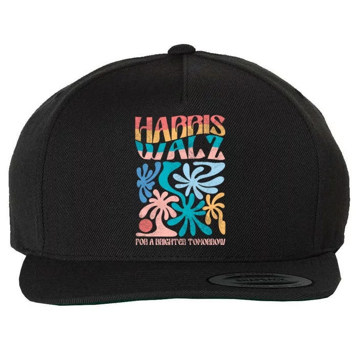 Kamala Harris Forward Harris Waltz Brighter Tomorrow Gift Wool Snapback Cap