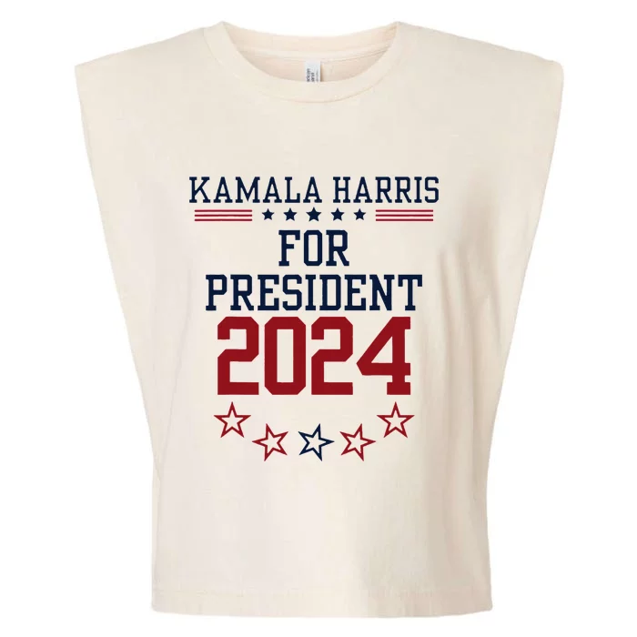 Kamala Harris For President 2024 Garment-Dyed Women's Muscle Tee