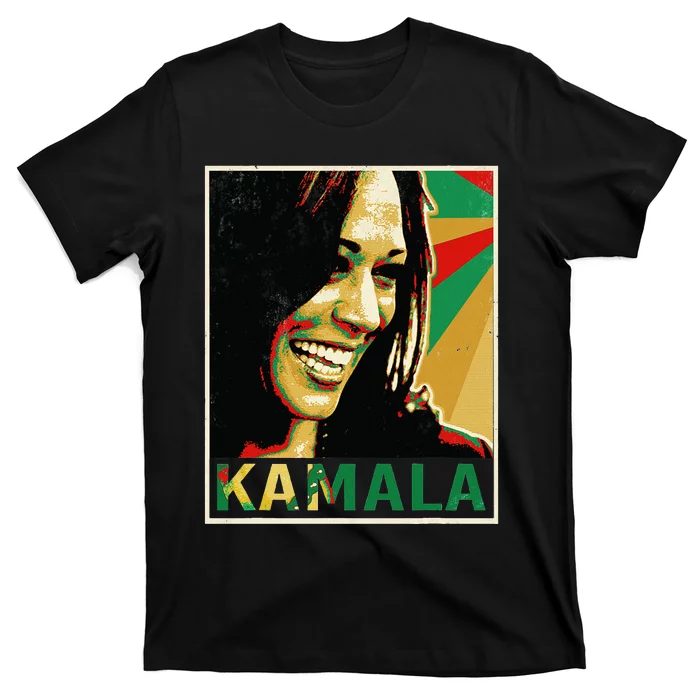 Kamala Harris For President 2024 Funny Cat Lady Graphic T-Shirt