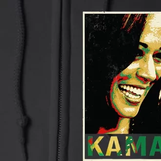 Kamala Harris For President 2024 Funny Cat Lady Graphic Full Zip Hoodie