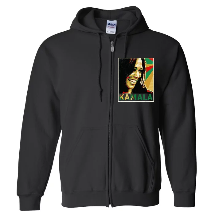 Kamala Harris For President 2024 Funny Cat Lady Graphic Full Zip Hoodie