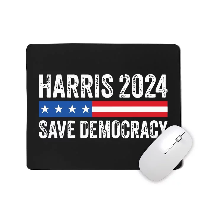 Kamala Harris For President 2024 Save Democracy Mousepad