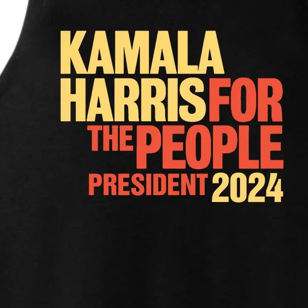 Kamala Harris For The People President 2024 Ladies Tri-Blend Wicking Tank