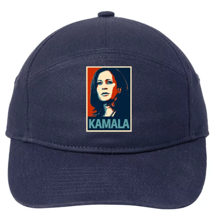 Kamala Harris Funny Gift Blue Small 7-Panel Snapback Hat