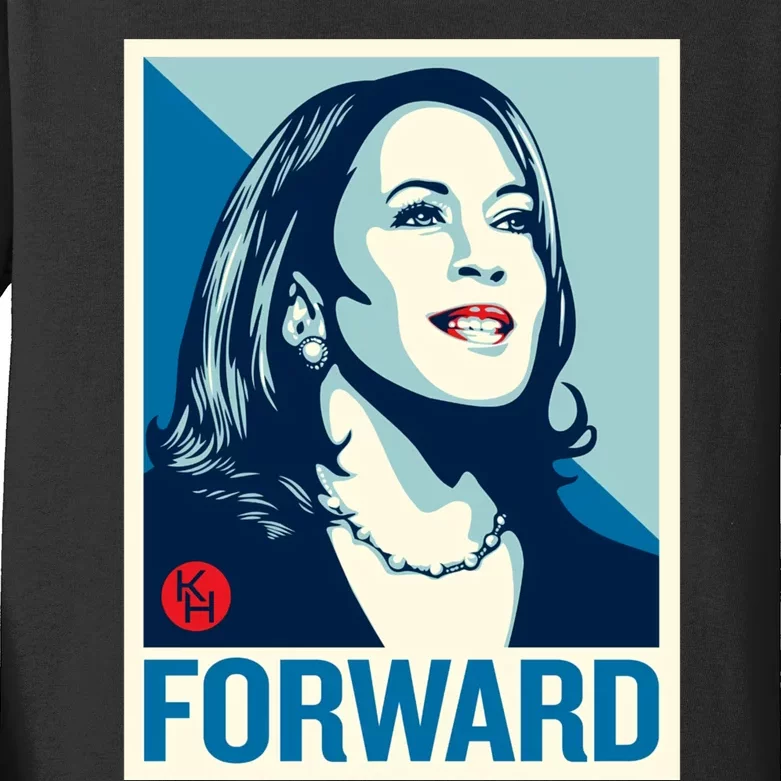 Kamala Harris Forward Kids Long Sleeve Shirt