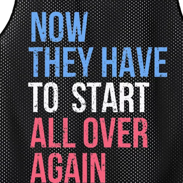 Kamala Harris For President 2024 Start All Over Again Mesh Reversible Basketball Jersey Tank