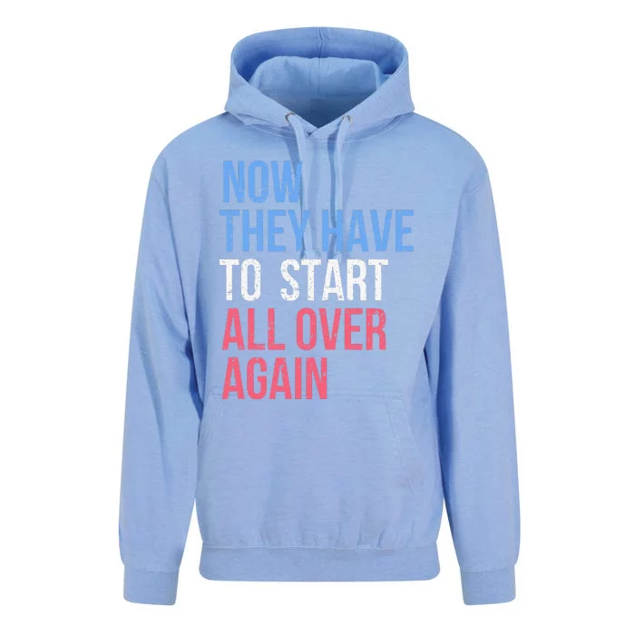 Kamala Harris For President 2024 Start All Over Again Unisex Surf Hoodie