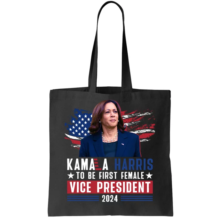 Kamala Harris First Female Vice President 2024 Graphic Tote Bag