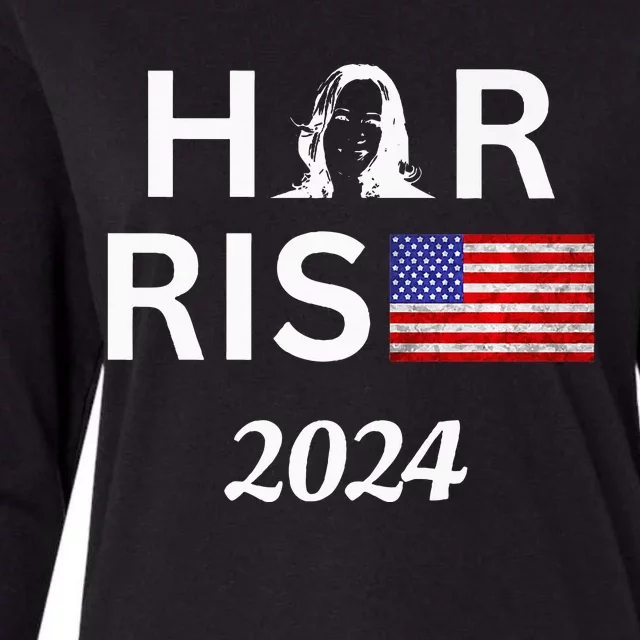 Kamala Harris Flag Her Rise 2024 For President Premium Womens Cotton Relaxed Long Sleeve T-Shirt