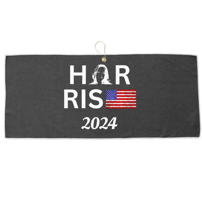 Kamala Harris Flag Her Rise 2024 For President Premium Large Microfiber Waffle Golf Towel