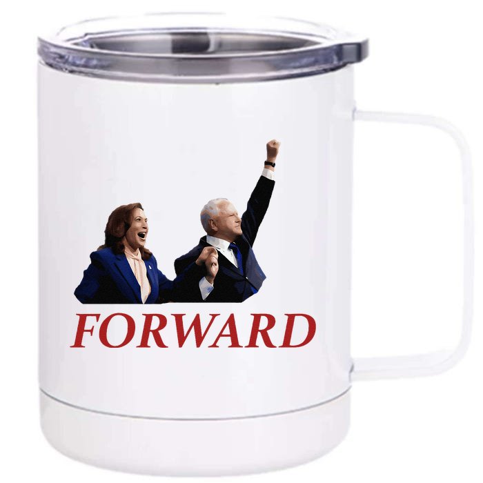 Kamala Harris Forward Front & Back 12oz Stainless Steel Tumbler Cup